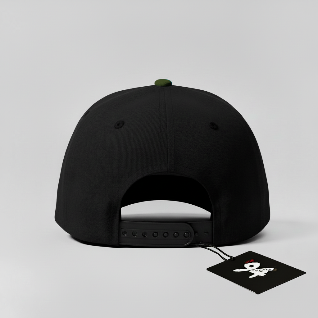 Medusa "Stone Cold" Snapback Hat (Black/Army Green)