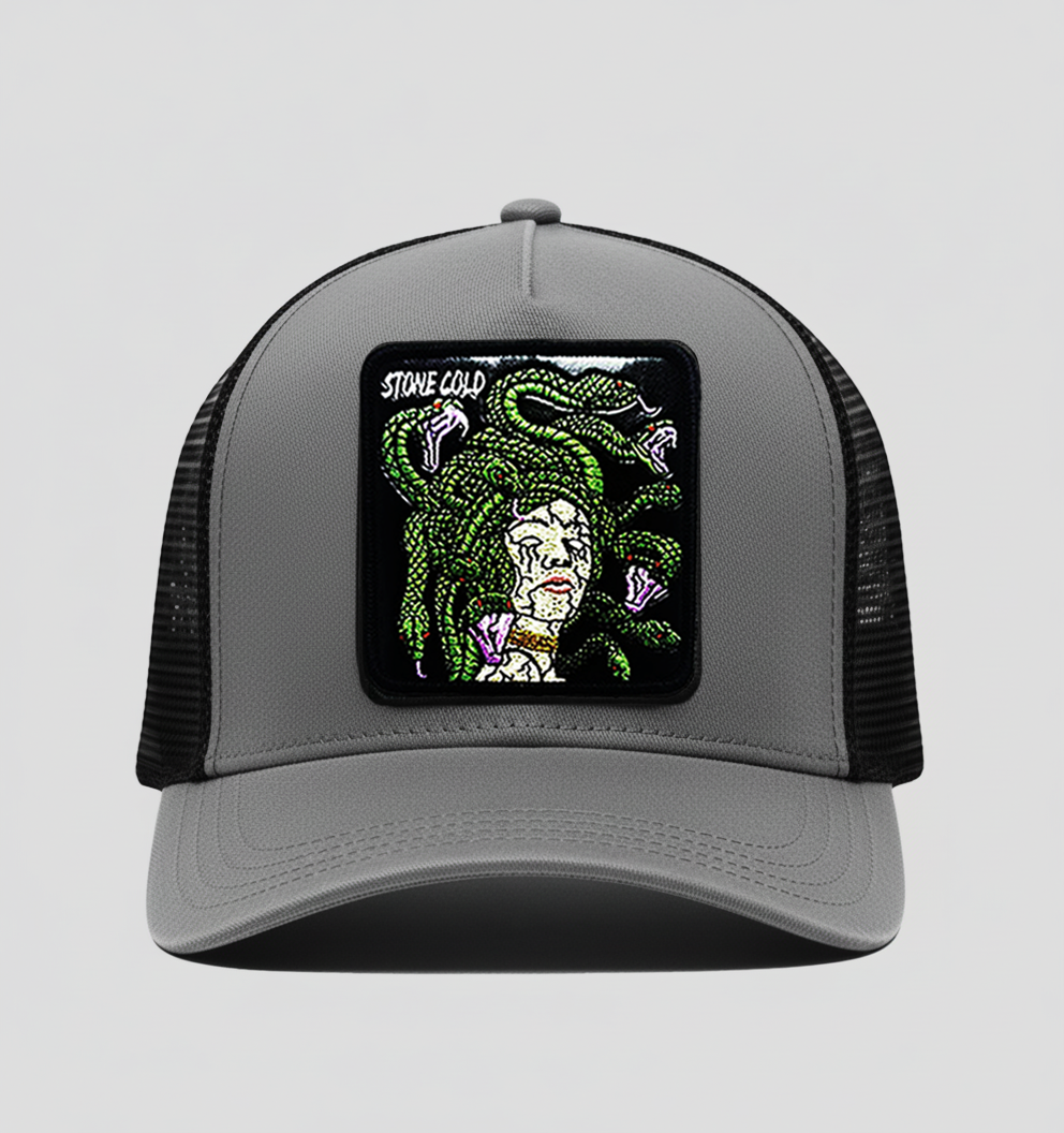 Medusa - "Stone Cold" Trucker Hat (Grey)
