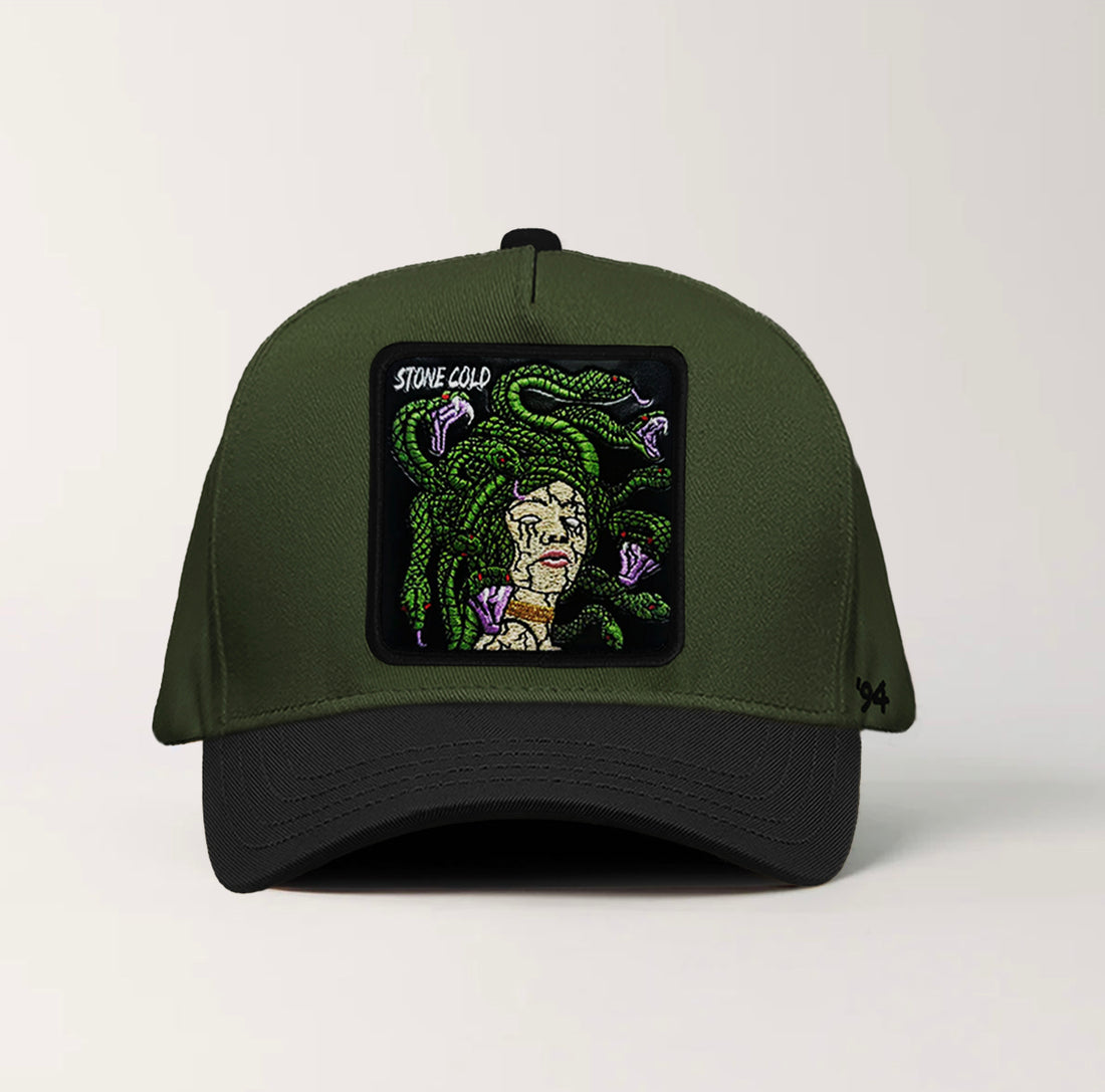 Medusa "Stone Cold" Snapback Army Green/Black