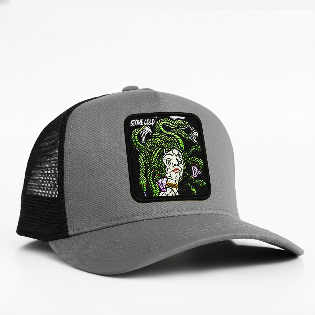 Medusa - "Stone Cold" Trucker Hat (Grey)