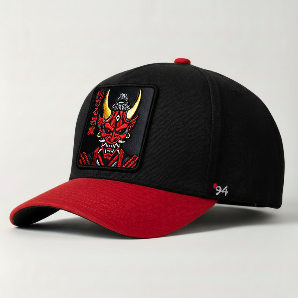ONI Samurai "Inner Demons" Snapback Hat (Black/Red)