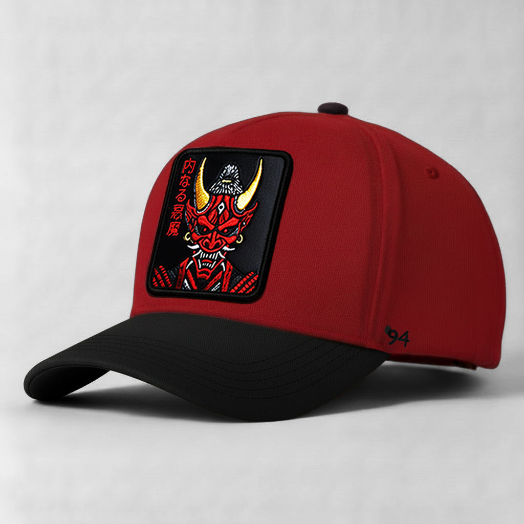 ONI Samurai "Inner Demons" Snapback Hat (Red/Black)