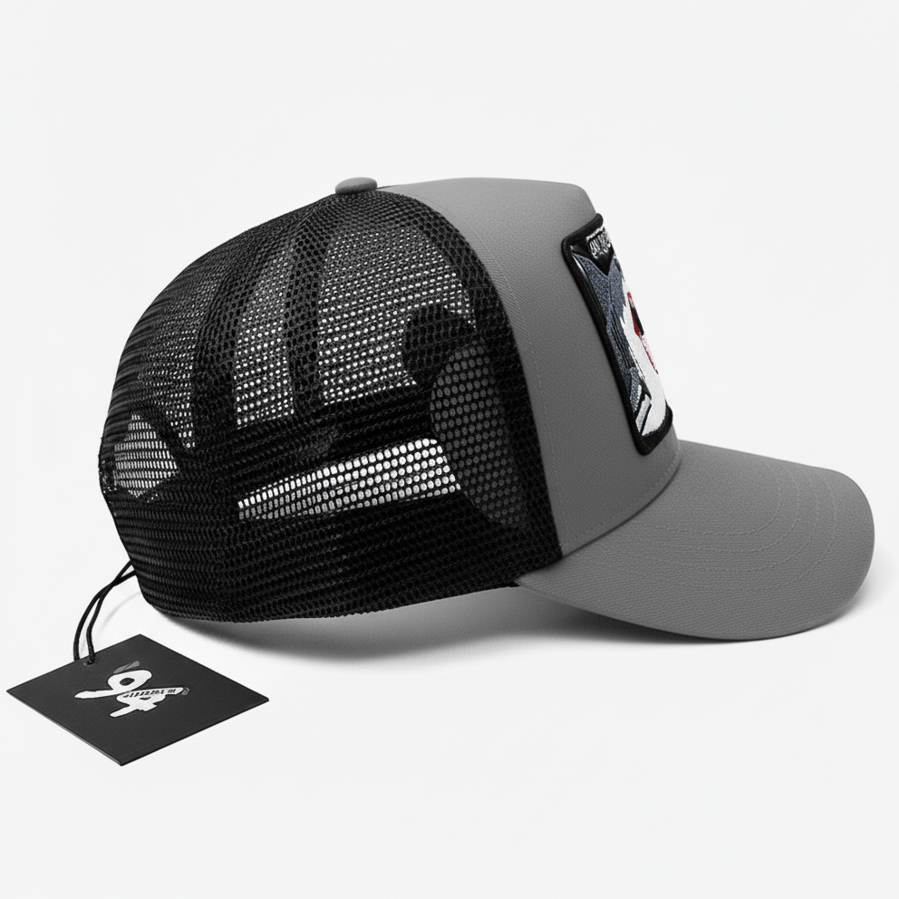 Megaladon "on the hunt" Trucker Hat (Grey)