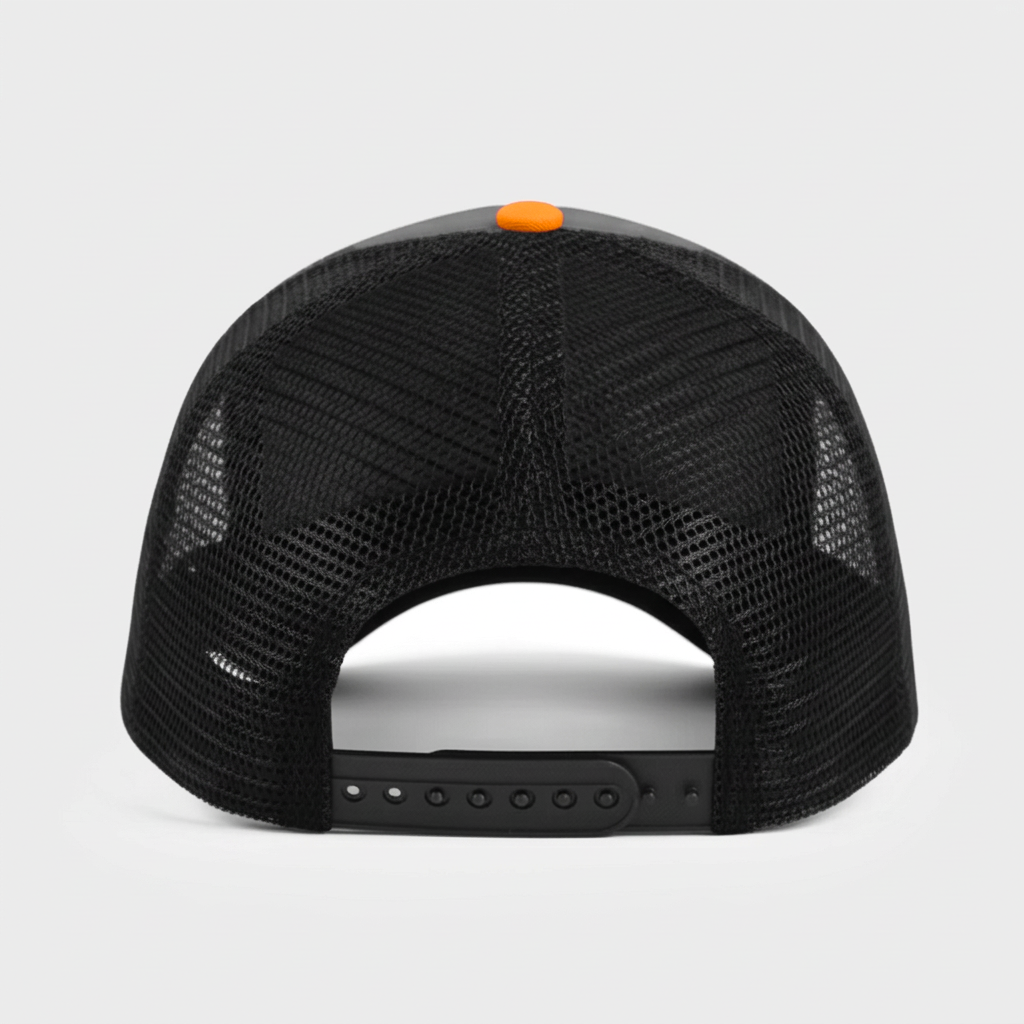 Spinosaurus - "Savage" Trucker Hat (Grey/Orange)