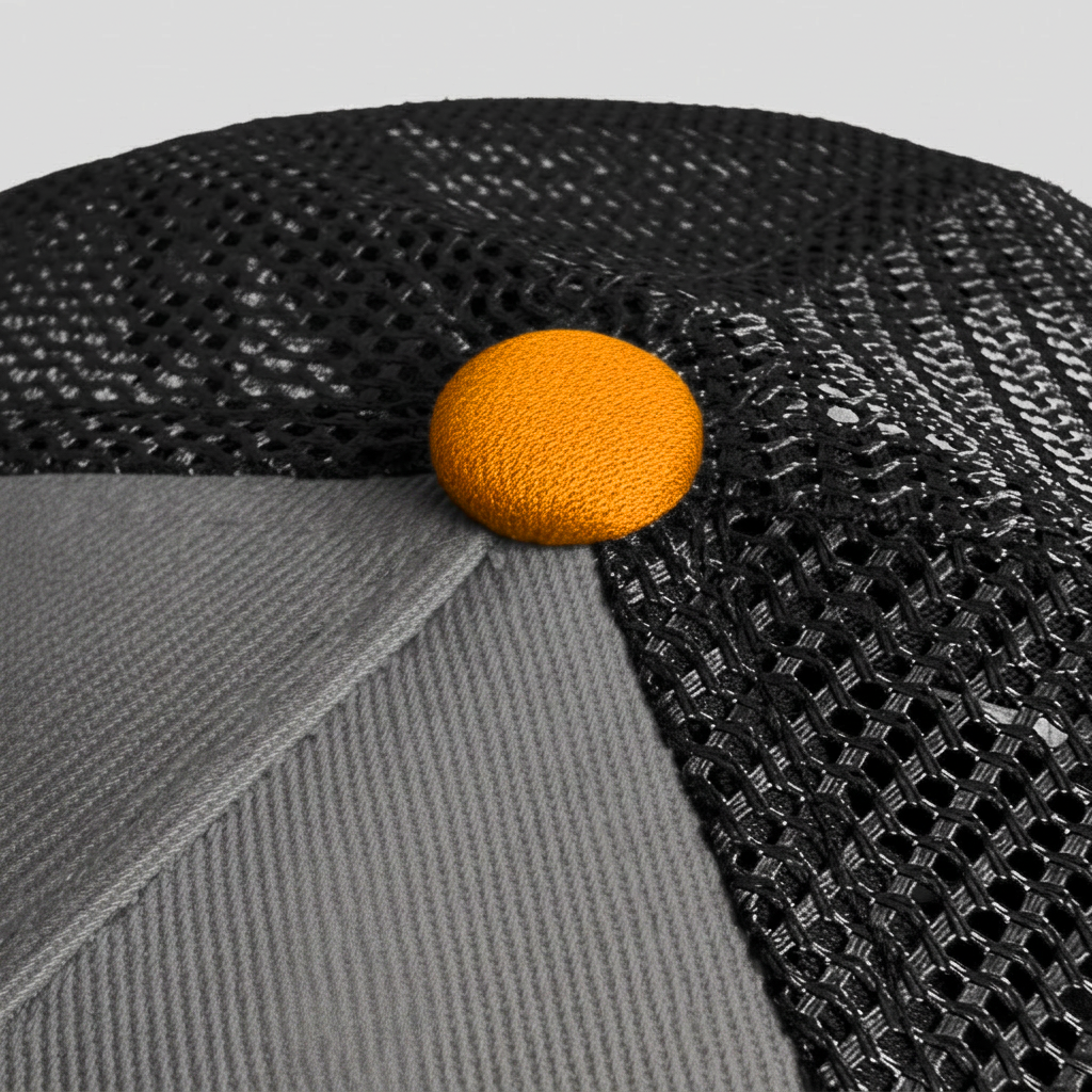 Spinosaurus - "Savage" Trucker Hat (Grey/Orange)