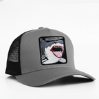 Megaladon "on the hunt" Trucker Hat (Grey)