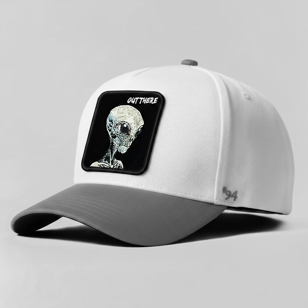 Alien Grey "Out There" Snapback (White/Grey)