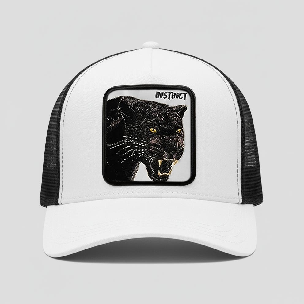Black Panther - "Instinct" Trucker Hat (White)