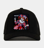 Jester Clown "Perform" Snapback Hat (White/Red)