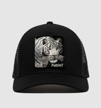 White Tiger - "Pursuit" Trucker Hat (Black)