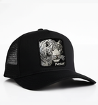White Tiger - "Pursuit" Trucker Hat (Black)