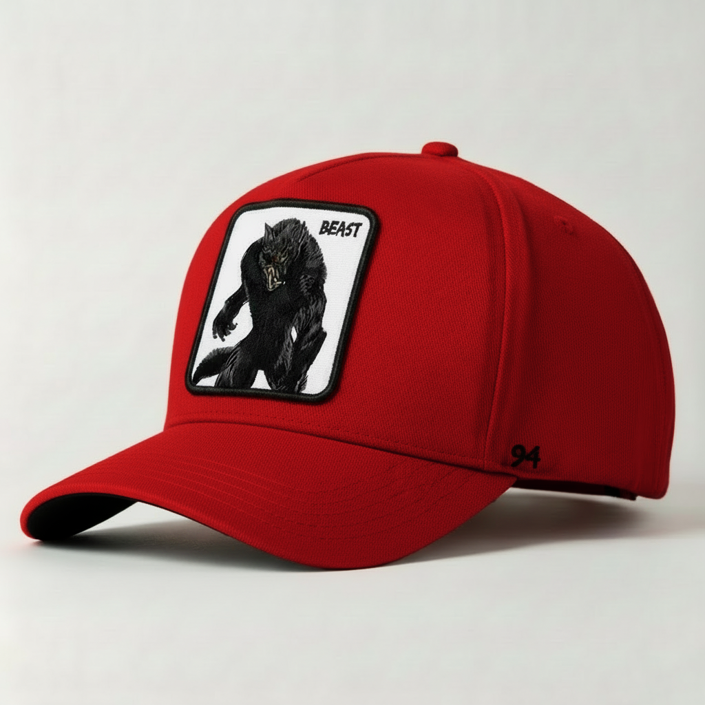 Werewolf "Beast" Snapback Hat (Red)