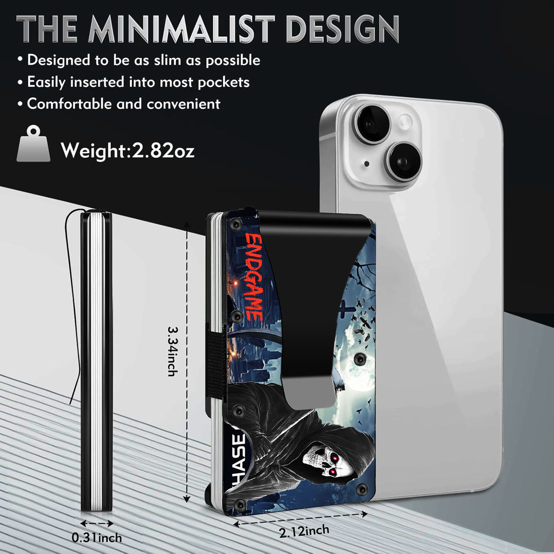 "End Game" - Graphic Minimalist Wallet