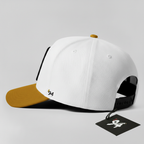 T-Rex "Tyrant" Snapback Hat (White/Camel)