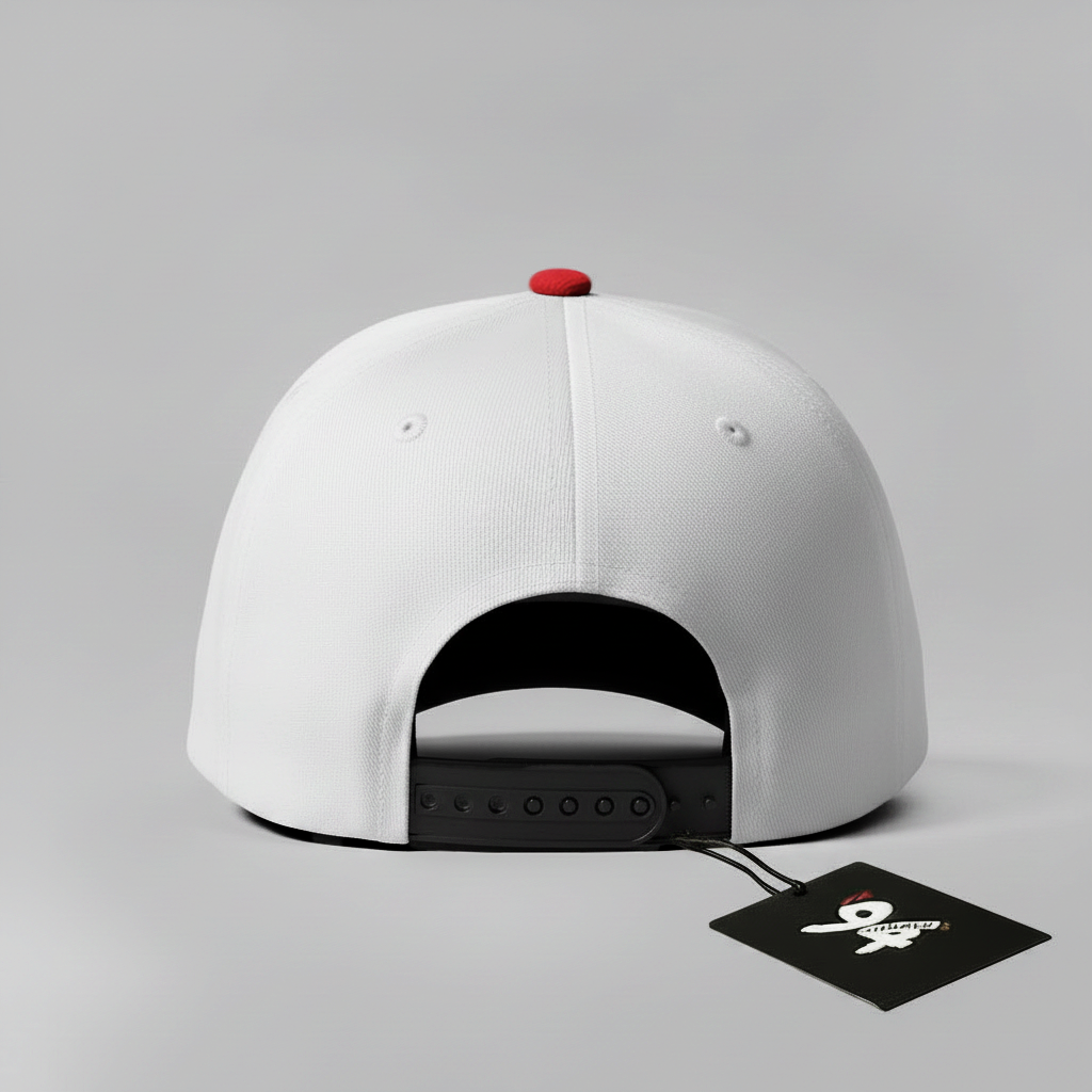 Medieval Knight "Legend" Snapback Hat (white/red)