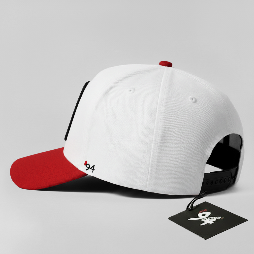 Medieval Knight "Legend" Snapback Hat (white/red)