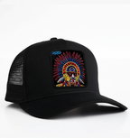 Aztec "Sacred" Trucker Hat (Black)