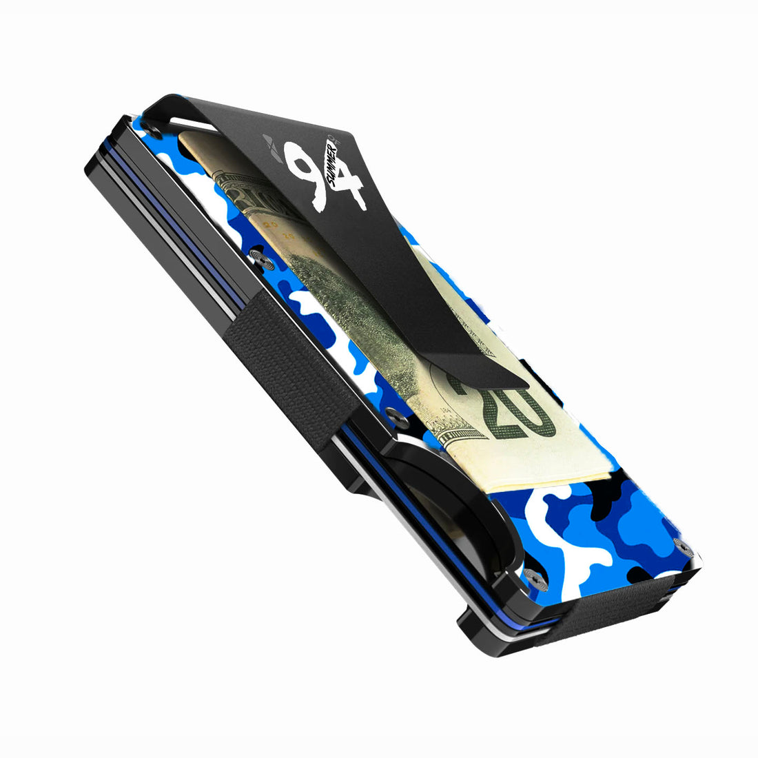 Blue Camo - Graphic Minimalist Wallet