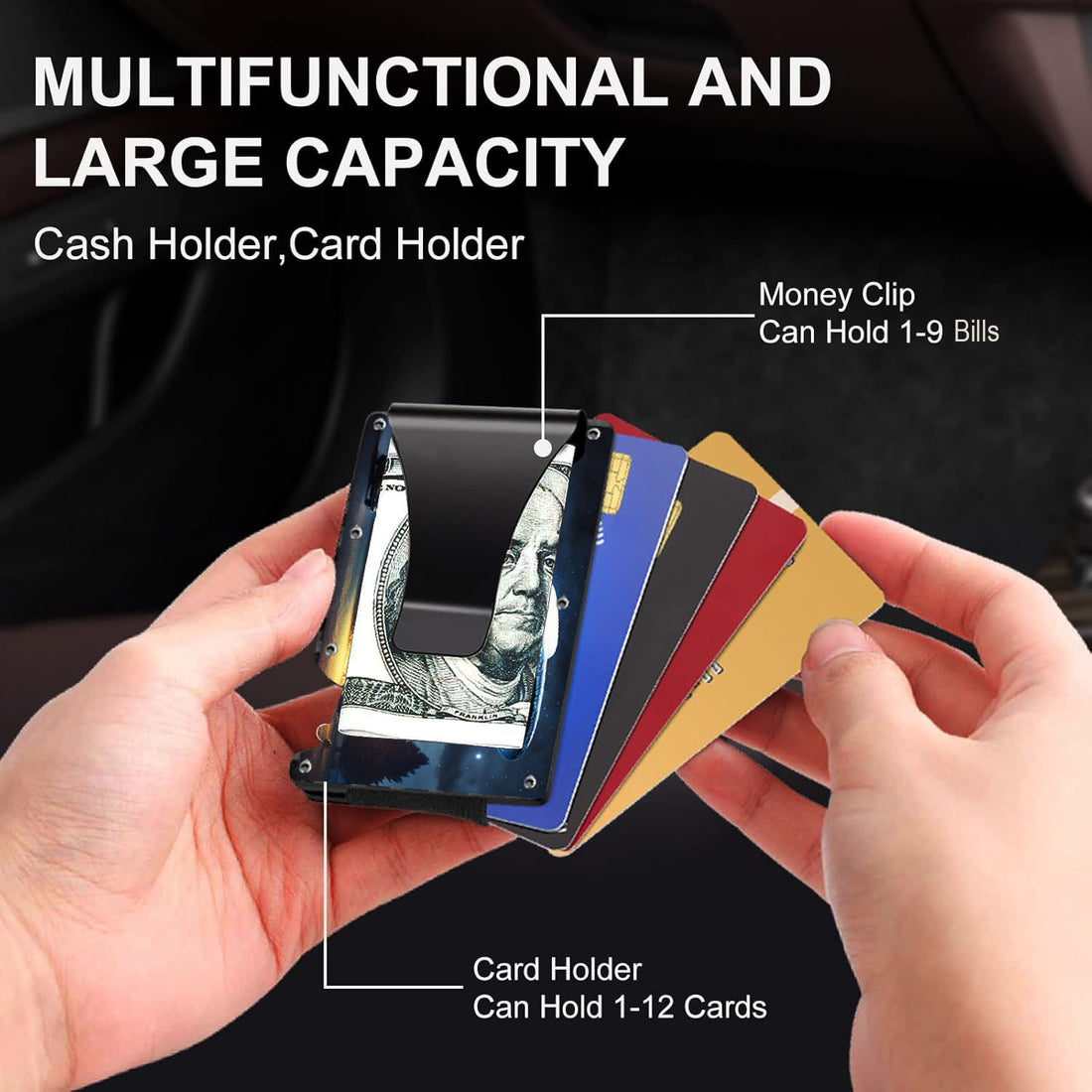 Alien Flying Saucer - Graphic Minimalist Wallet