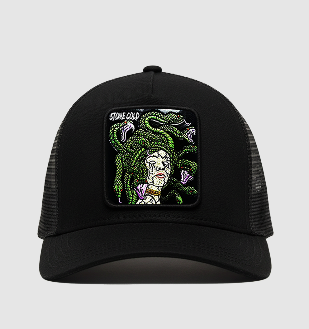 Medusa - "Stone cold" Trucker Hat (Black)