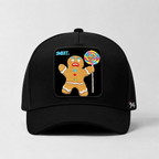 Gingerbread Man "SWEET" Snapback Hat (Black)