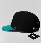 Deep Sea Diver "In Too Deep" Snapback Hat (Black/Turquoise)