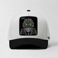 Gas Mask "Toxic" Snapback Hat (White/Black)