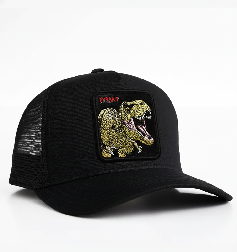 T-Rex "Tyrant" Trucker Hat (Black)