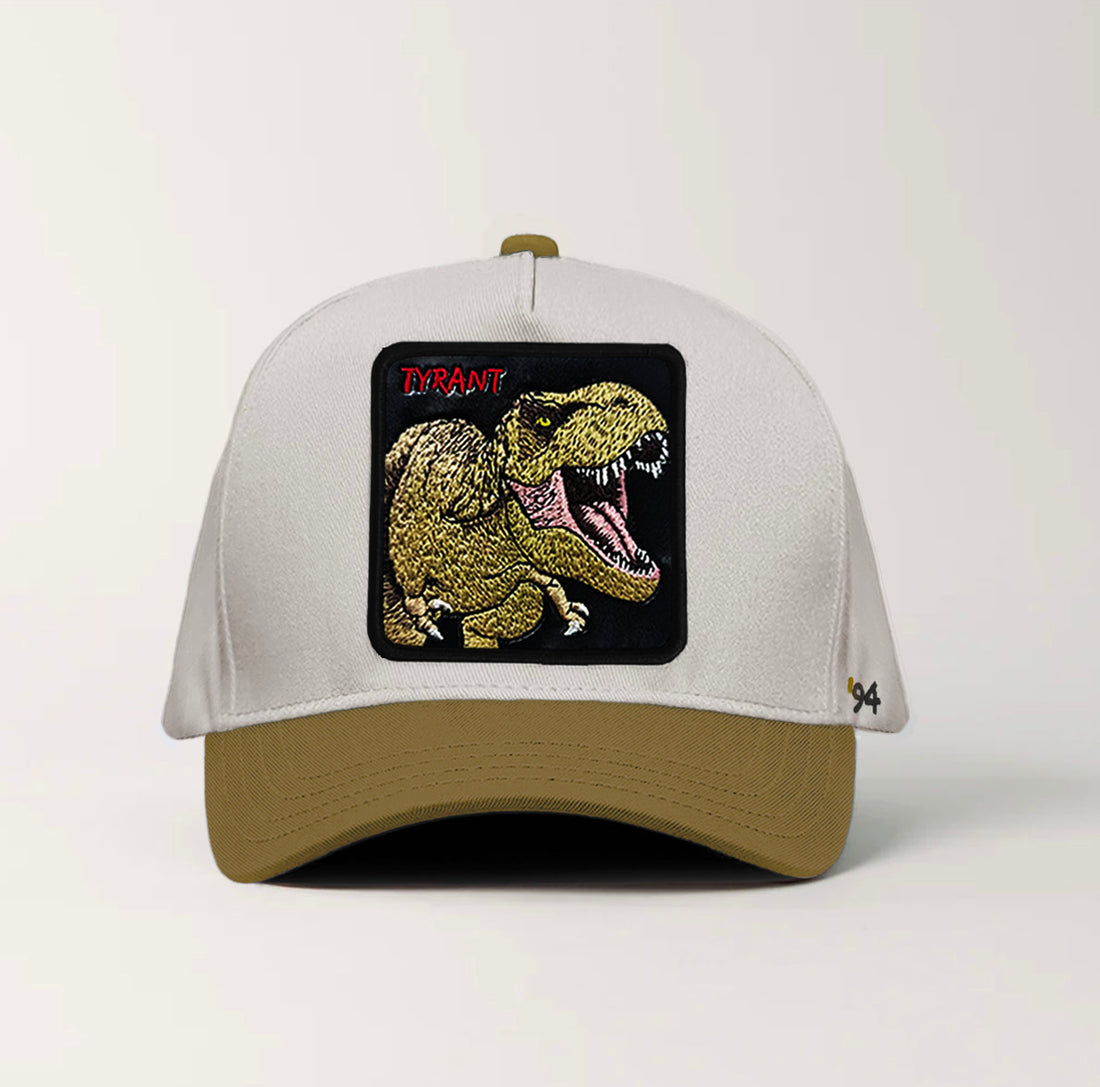 T-Rex "Tyrant" Snapback White/Camel