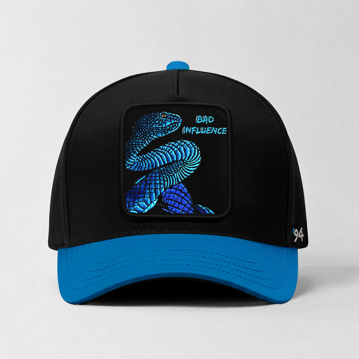 Pit Viper "Bad Influence" Snapback Hat (Black/Blue)