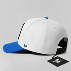 Pit Viper "Bad Influence" Snapback Hat (White/Blue)