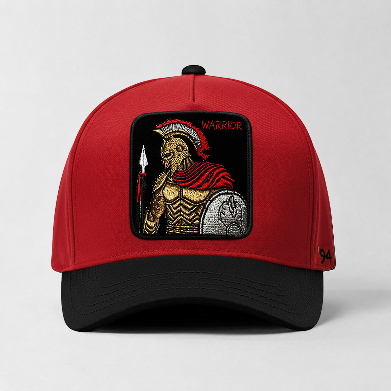 Spartan "Warrior" Snapback Hat (Red/Black)