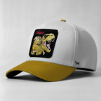 T-Rex "Tyrant" Snapback Hat (White/Camel)
