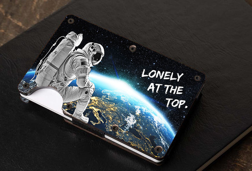 "Lonely At The Top" - Graphic Minimalist Wallet