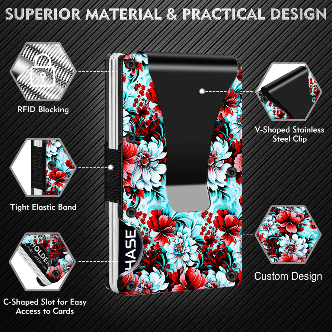 Fluorescent - Graphic Minimalist Wallet