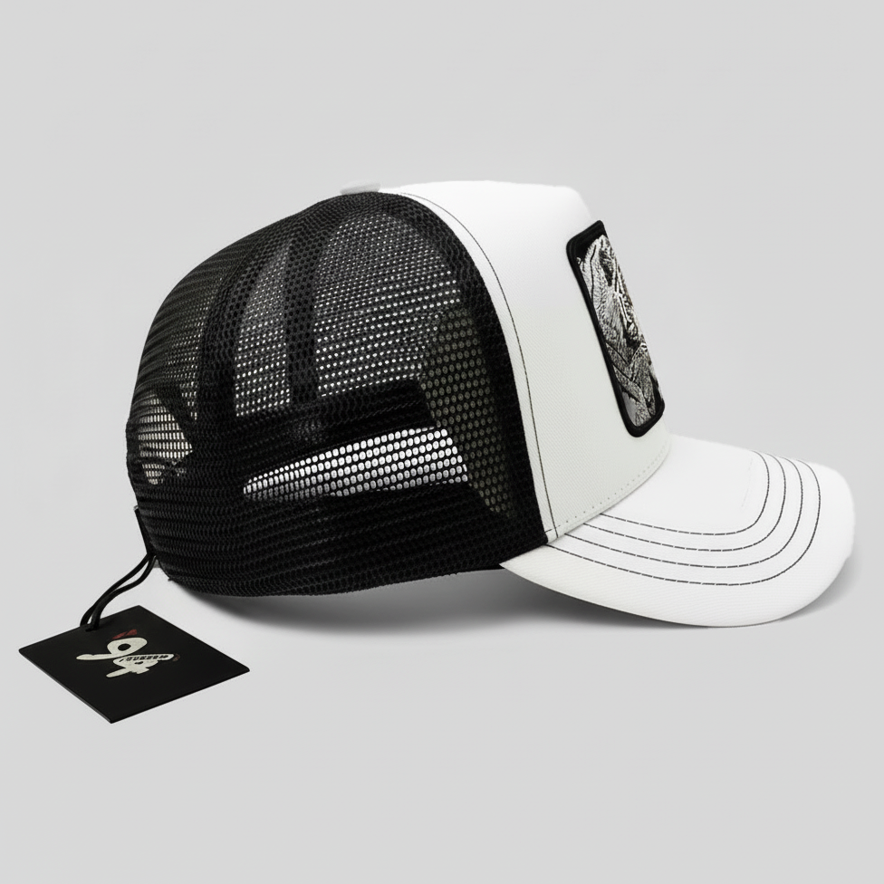 White Tiger - "Pursuit" Trucker Hat (White)