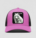 White Wolf - "Alpha" Trucker Hat (Pink)