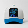 Pit Viper "Bad Influence" Snapback Hat (White/Blue)